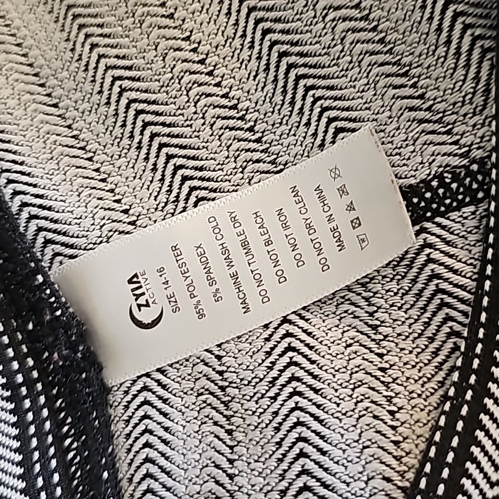 Zyia, Black & White Leggings